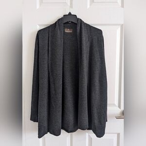 Fenn Wright Manson 100% Italian Merino Wool Classic Cardigan Dark Grey - Size L*